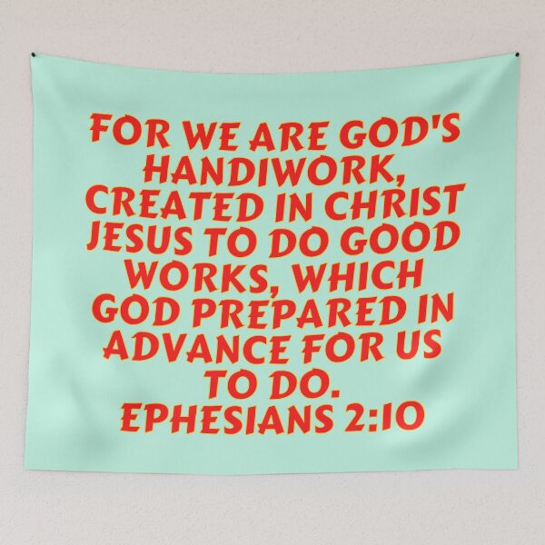 Item preview, Bible Verse Ephesians 2:10 designed and sold by Prayingwarrior.