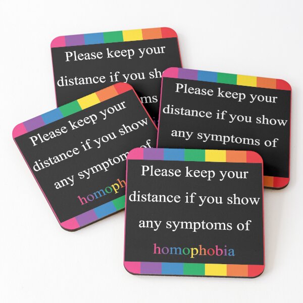 Item preview, SYMPTOMS OF HOMOPHOBIA designed and sold by MysticPotato.