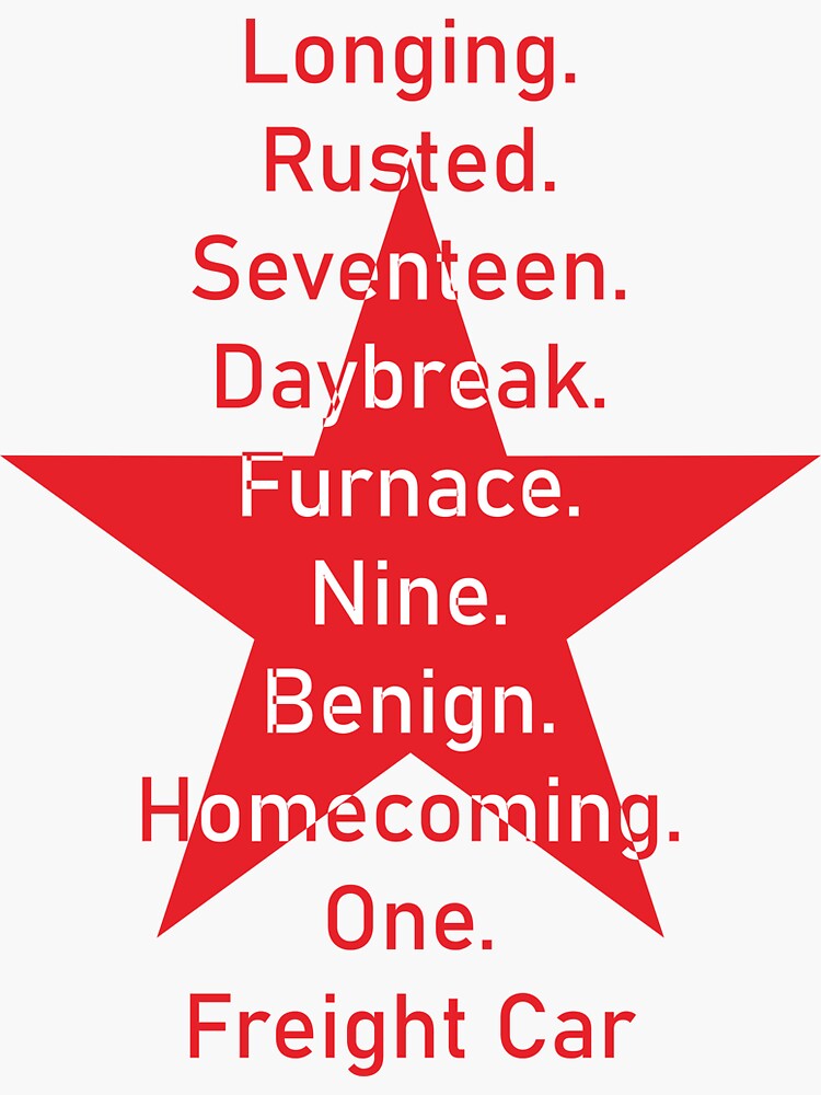 "Winter Soldier Code Words Red Star" Sticker for Sale by dawnrpendleton