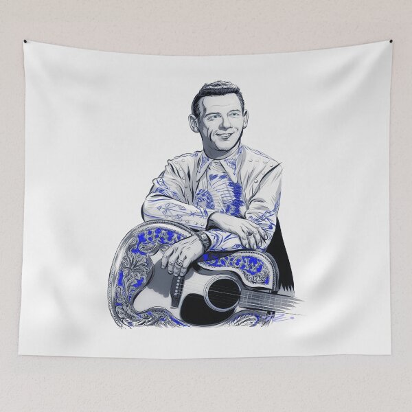 Item preview, Hank Snow - An illustration by Paul Cemmick designed and sold by TIGERDAVER.