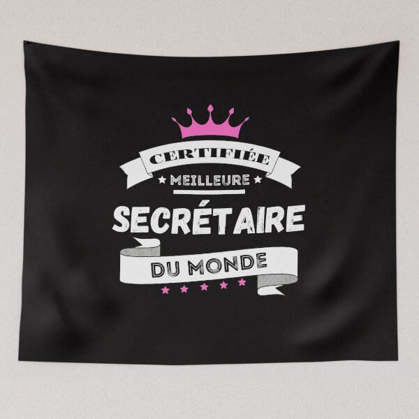 Item preview, Certified best secretary in the world - Humor designed and sold by Ydurand.