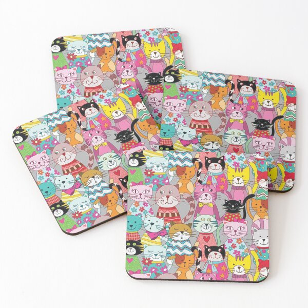 Item preview, Cute Colorful Pattern Cat designed and sold by flairblush.
