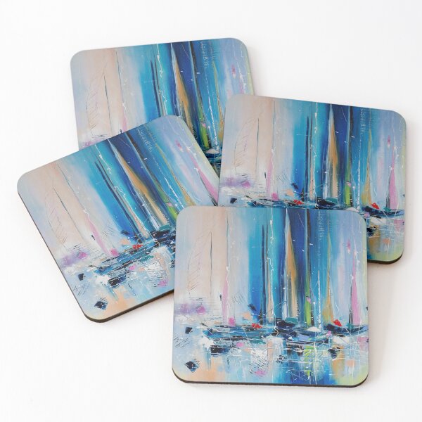 Item preview, Boats in the morning lake designed and sold by VladArt House.