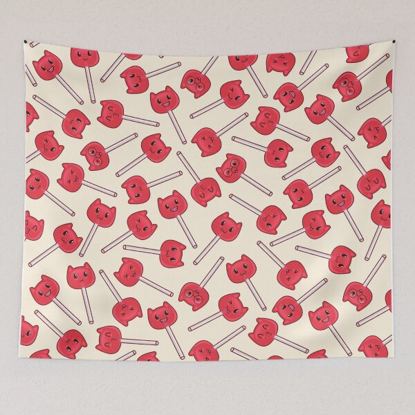 Item preview, Cute Kawaii Lollipop Candy Cat Pattern designed and sold by Wishinglob.