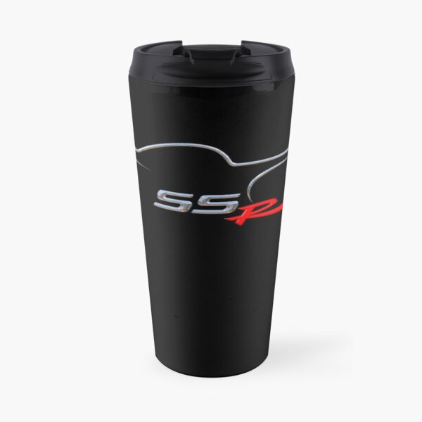 Chrome Chevy SSR Silhouette for Dark Backgrounds Travel Mug