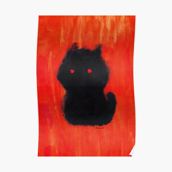 Red Dog puppy or kitten cat? Poster