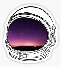Sunset on the Moon Sticker