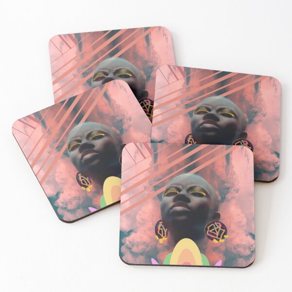 Item preview, In the Clouds Digital Art Pink Yellow Orange designed and sold by Susanne Margarete Lutz.