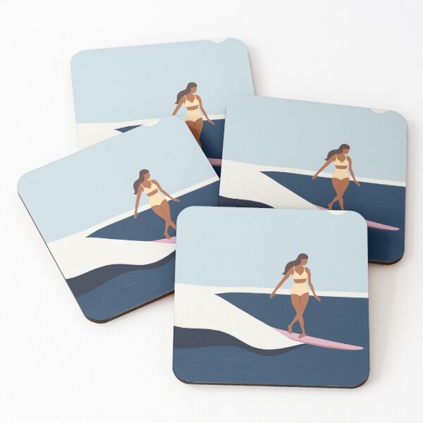 Item preview, Surfer girl catches her wave  designed and sold by Nkshnr.