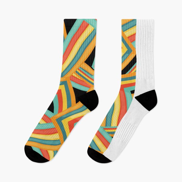 Item preview, geometric colourful psychedelic ripple pattern designed and sold by kyds.