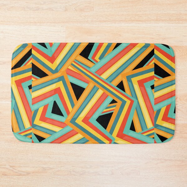 Item preview, geometric colourful psychedelic ripple pattern designed and sold by kyds.