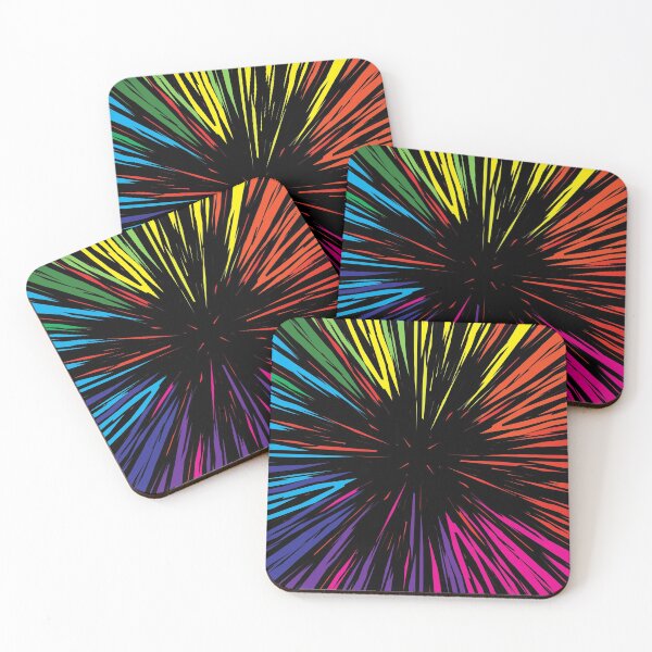 Item preview, geometric colourful psychedelic ripple pattern designed and sold by kyds.