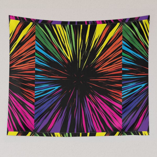 Item preview, geometric colourful psychedelic ripple pattern designed and sold by kyds.