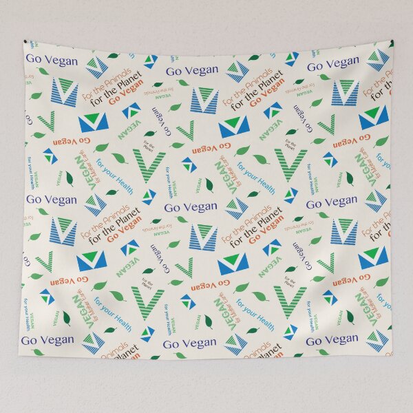 Item preview, Pattern. Go Vegan, Vegan Flag designed and sold by Pino 'Delfino' Esposito.