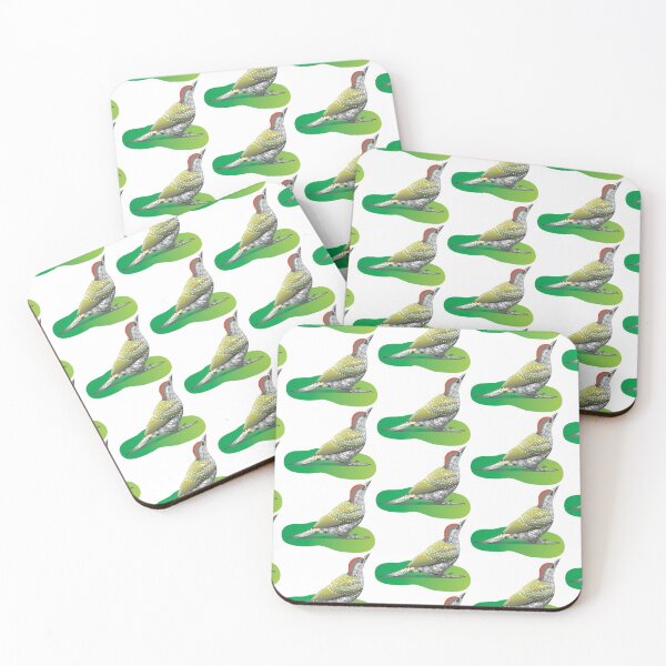 Item preview, Green Woodpecker Garden Bird Illustration designed and sold by BijouArt.