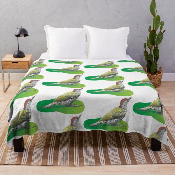 Item preview, Green Woodpecker Garden Bird Illustration designed and sold by BijouArt.