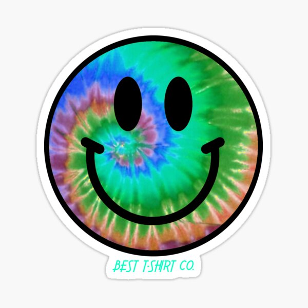 Tie Dye Smiley Face | Best T-Shirt Co. Sticker