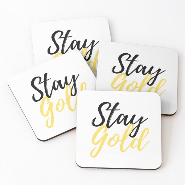 Item preview, Stay Gold Inspirational Cursive Text Design designed and sold by SarahJisri.