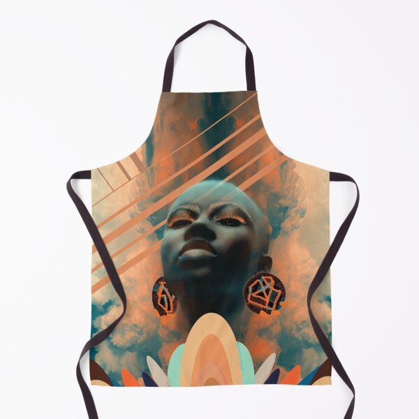 Item preview, In the clouds digital art orange blue beige designed and sold by Susanne Margarete Lutz.