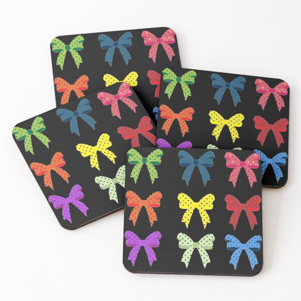 Item preview, Kids print, coloured ribbons with poker dots designed and sold by thekidsprint.
