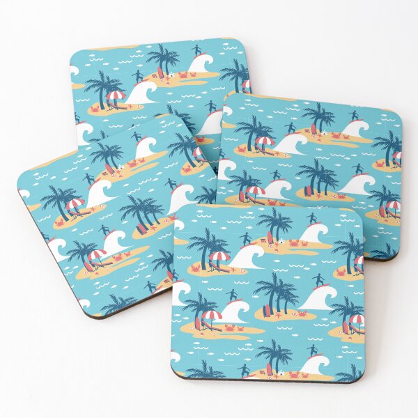 Item preview, Enjoy Blue Surfing Cartoon Illustration designed and sold by FlinArt.