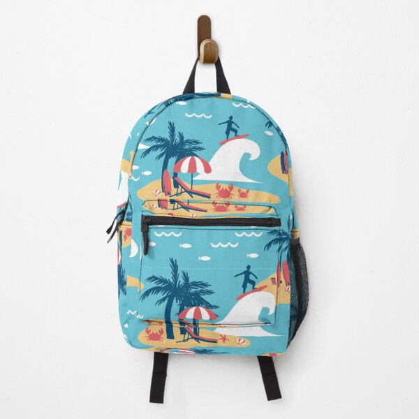 Item preview, Enjoy Blue Surfing Cartoon Illustration designed and sold by FlinArt.