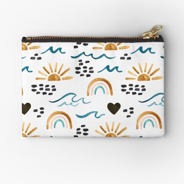 Vista previa del artículo con la obra «Vibraciones de verano, arco iris de acuarela, sol, vibraciones de playa, verano boho», diseñado y vendido por cateandrainn.
