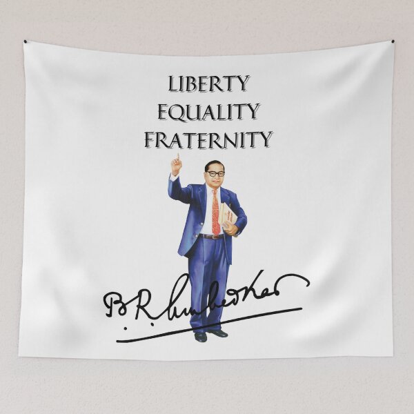 Item preview, Ambedkar - Liberty Equality Fraternity designed and sold by BarthasBasement.