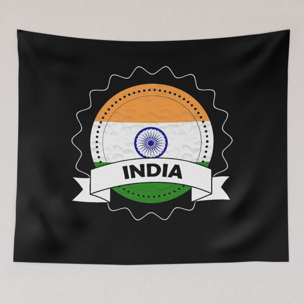 Item preview, India Emblem-Badge-Flag designed and sold by Gina-Driada.