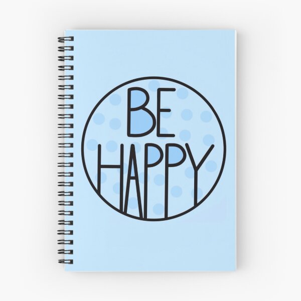 Item preview, Just Be Happy Positive Quote , Light Blue designed and sold by Barolina.