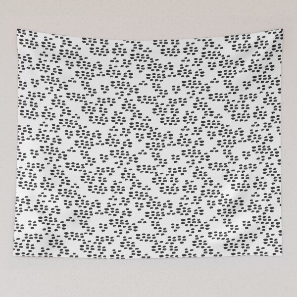 Item preview, Black Dashes, Black and White Boho Print, Tribal Decor,  designed and sold by cateandrainn.
