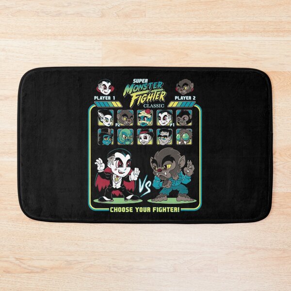 Item preview, Super Monster Fighter - Cartoon Chibi Style - Retro Video Game - Classic Vintage Horror designed and sold by Nemons.