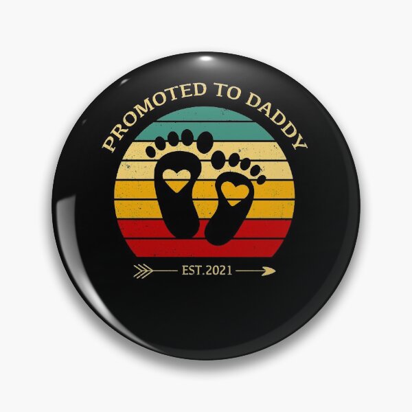Item preview, Promoted to Daddy Est 2021 Cute Retro Sunset designed and sold by Art2Me.