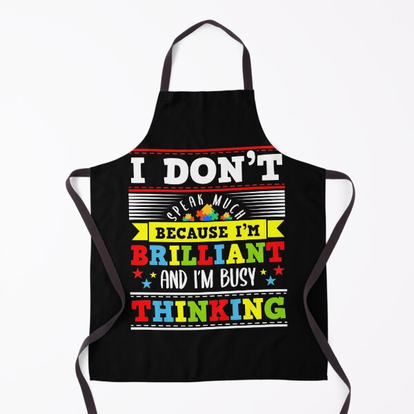 Item preview, I Dont Speak Much Because I'm Brilliant Autism Awareness Tee Puzzle ASD Raise Autistic Autism Spectrum Disorder designed and sold by shirti.