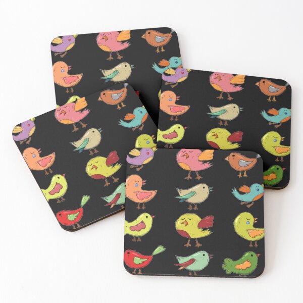 Item preview, Kids print, coloured birds designed and sold by thekidsprint.
