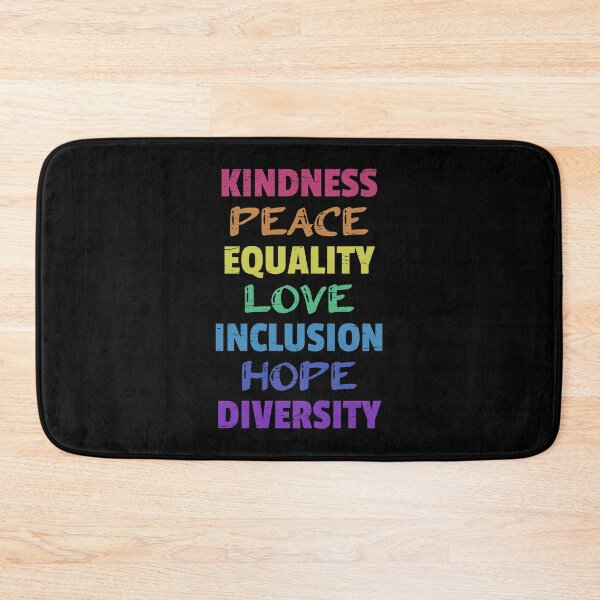 Item preview, Kindness Peace Equality Love Inclusion Hope Diversity Unity Peace Friendship Love Unification Patience designed and sold by shirti.