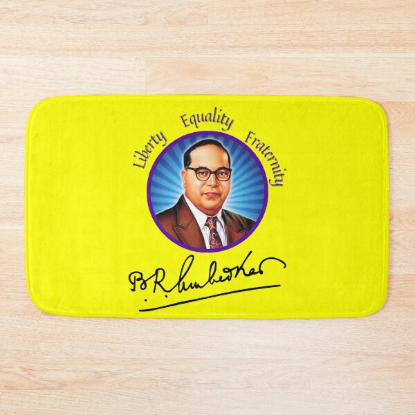 Item preview, Ambedkar - Liberty Equality Fraternity- yellow designed and sold by BarthasBasement.