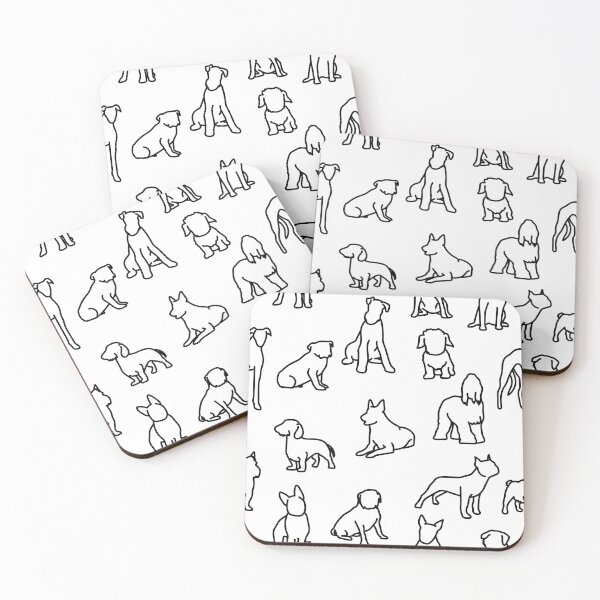 Item preview, Dog Breeds pattern background designed and sold by yompang.