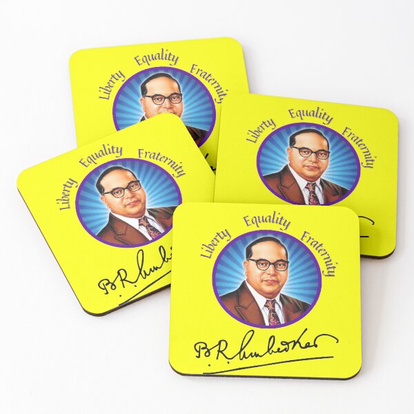 Item preview, Ambedkar - Liberty Equality Fraternity- yellow designed and sold by BarthasBasement.