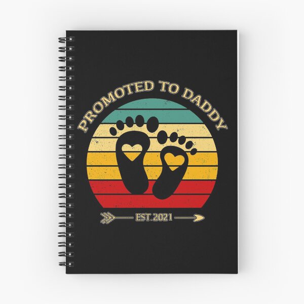 Item preview, Promoted to Daddy Est 2021 Cute Retro Sunset designed and sold by Holiday-Art.