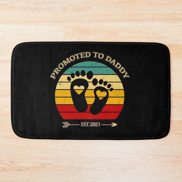 Item preview, Promoted to Daddy Est 2021 Cute Retro Sunset designed and sold by Holiday-Art.