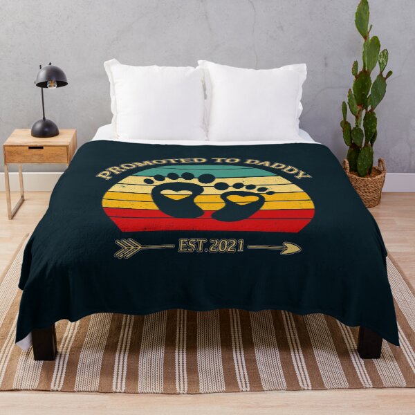 Item preview, Promoted to Daddy Est 2021 Cute Retro Sunset designed and sold by Holiday-Art.