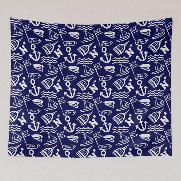 Item preview, USNA White and Navy Pattern designed and sold by thecolorcompany.