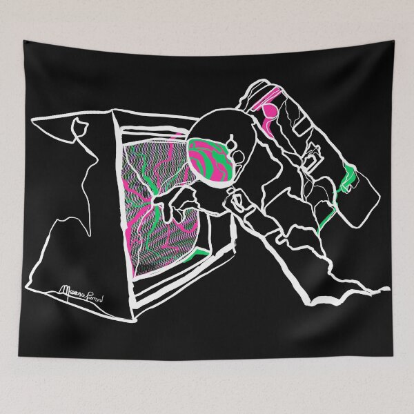 Item preview, Single Line - Astro Dimensions (White) designed and sold by MaxencePierrard.