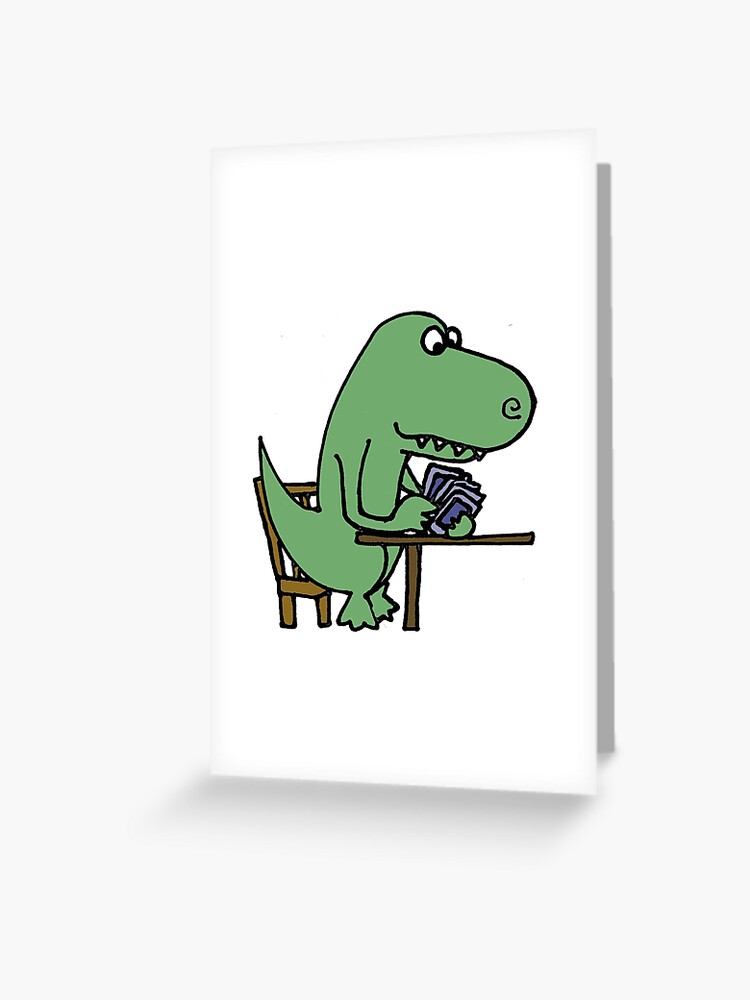 Funny T-rex Dinosaur Runner Art Board Print for Sale by naturesfancy
