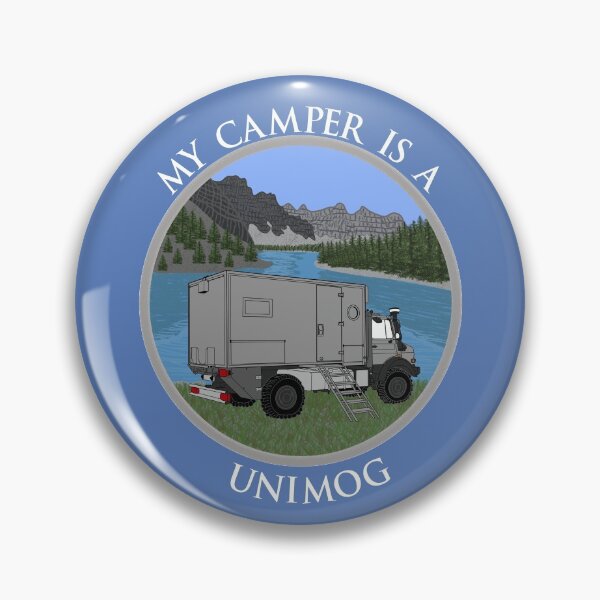 Artikelvorschau, Mein Wohnmobil ist ein Unimog, Rocky Mountains, bunt entworfen und verkauft von CreaVisArt.