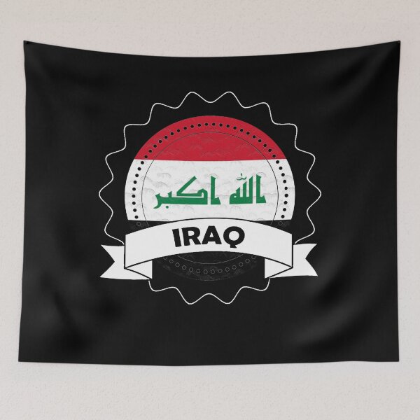 Item preview, Iraq Emblem-Badge-Flag designed and sold by Gina-Driada.