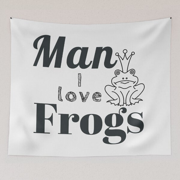 Item preview, Man I love frogs Black and White designed and sold by Randomlifestore.