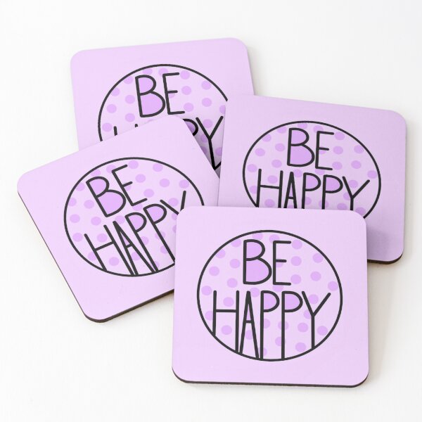 Item preview, Just Be Happy Positive Quote , Pastel Purple designed and sold by Barolina.