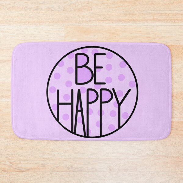 Item preview, Just Be Happy Positive Quote , Pastel Purple designed and sold by Barolina.
